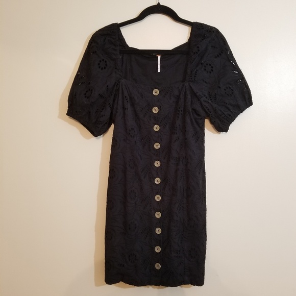 Free People Dresses & Skirts - Free People Daniella Eyelet Mini Dress 
